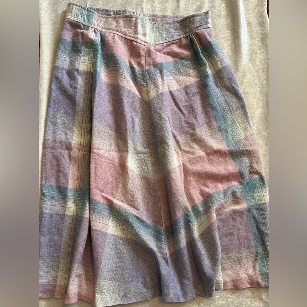 Vintage plaid skirt